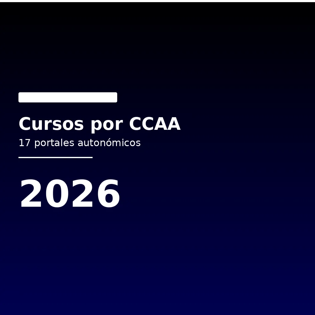 Imagen destacada del Cursos SEPE por Comunidad Autónoma portales oficiales de las 17 comunidades + Ceuta y Melilla