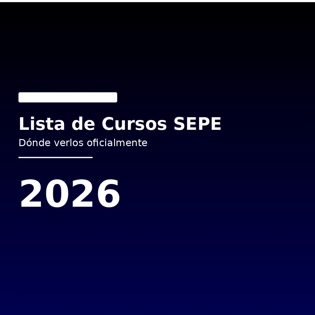 Imagen destacada del Lista de cursos SEPE dónde verlos y cómo consultarlos oficialmente