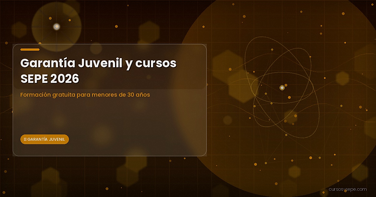 Garantía Juvenil y cursos SEPE 2026: formación gratuita para menores de 30 años