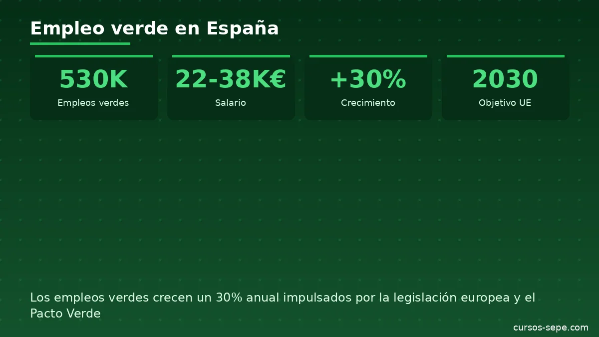 Mercado laboral medio ambiente empleo verde salarios España 2026