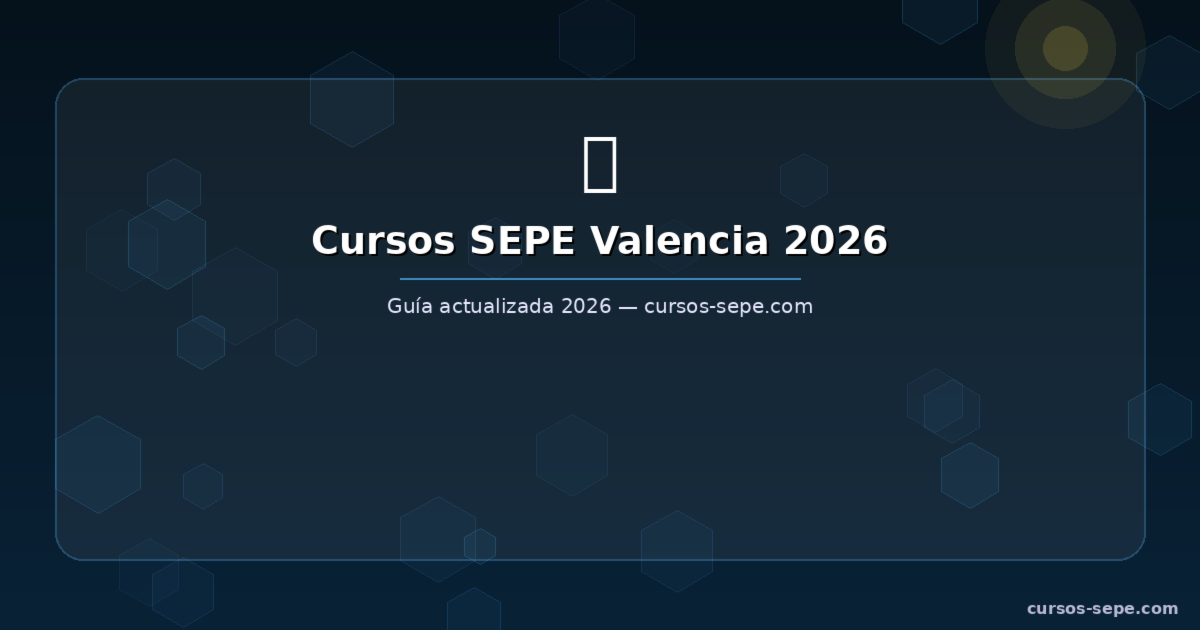 Cursos SEPE Valencia 2026: Gratuitos con Certificado LABORA