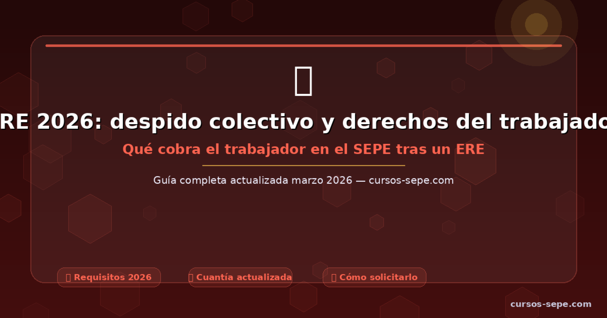 ERE 2026: despido colectivo, indemnización y prestación del SEPE
