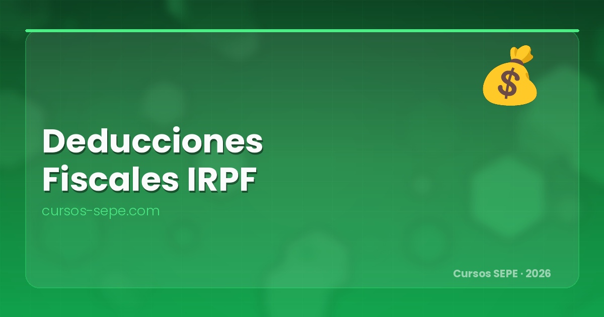Deducciones fiscales por formación en el IRPF 2026: guía completa para trabajadores y empresas