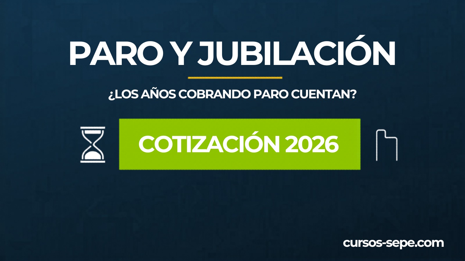 ¿Los años cobrando paro cuentan para la jubilación?