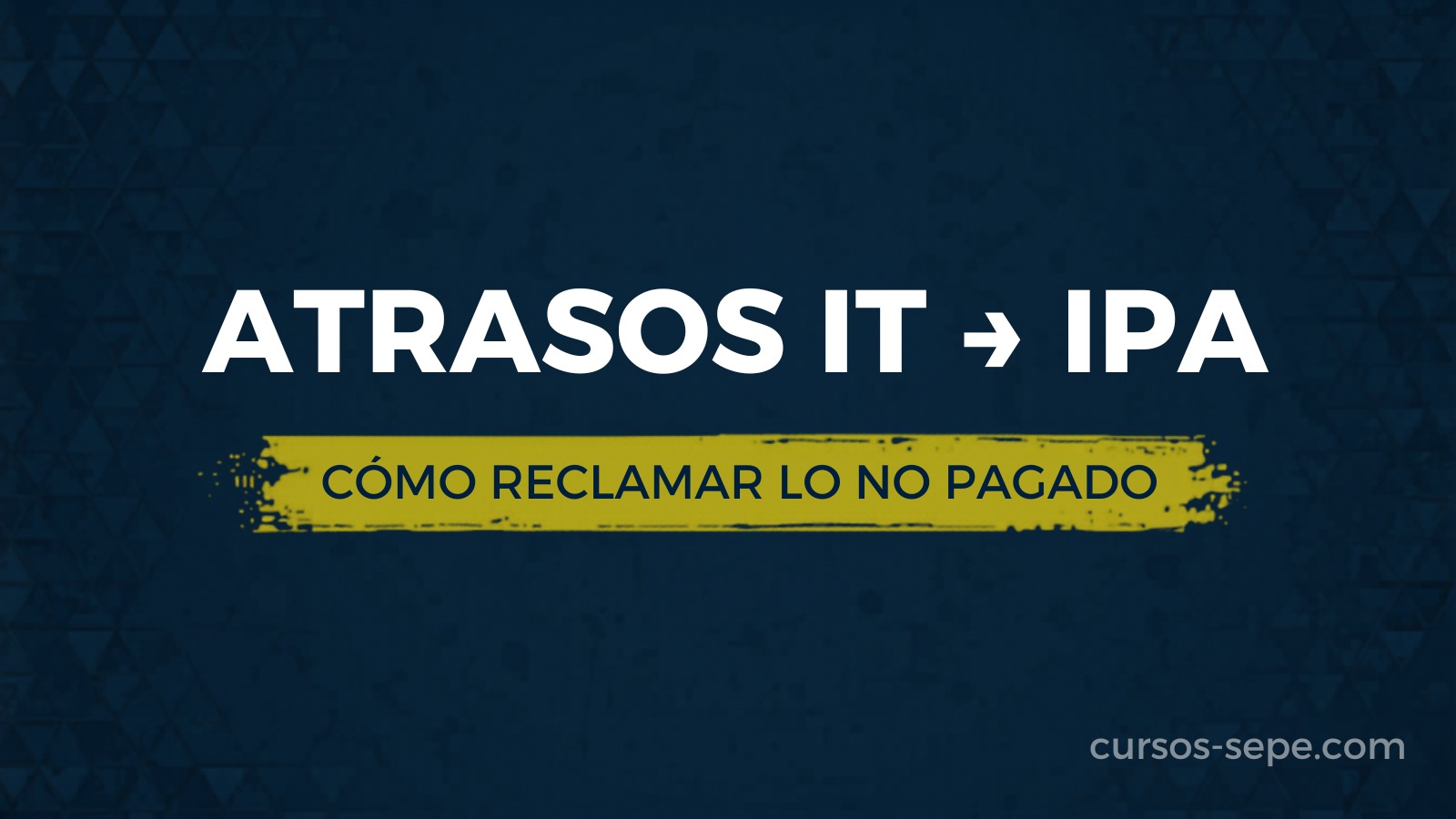 Atrasos entre IT e IPA: cómo reclamar lo no pagado al INSS