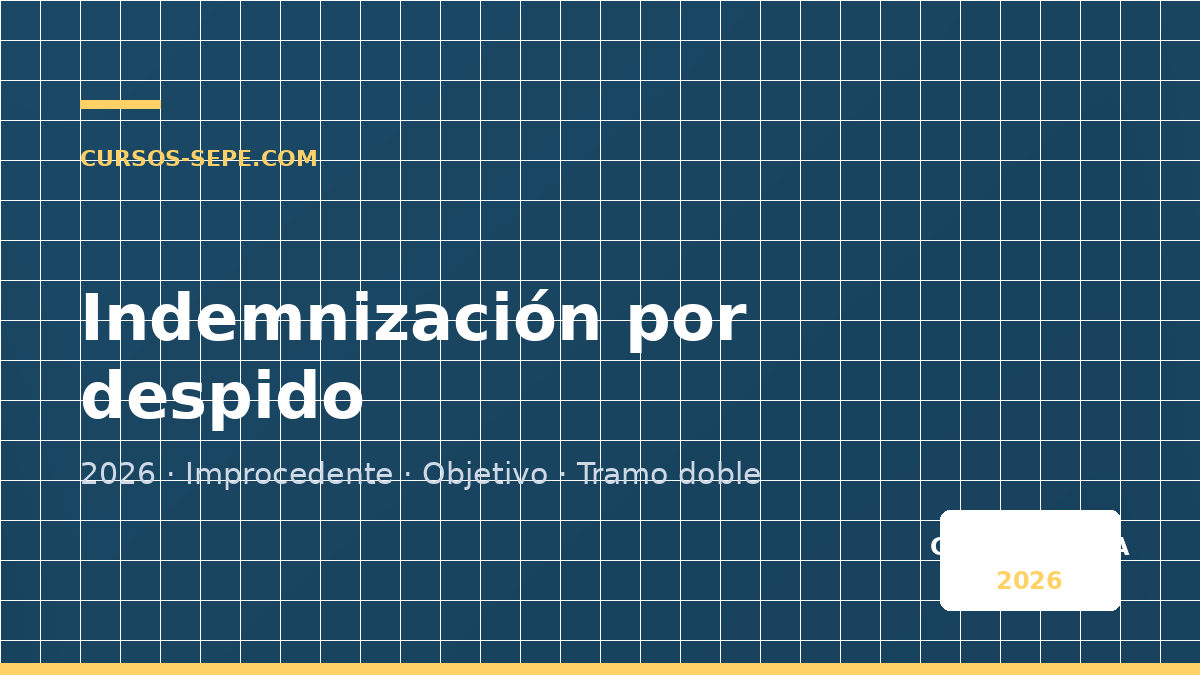 Calculadora indemnización despido 2026 | Improcedente y objetivo