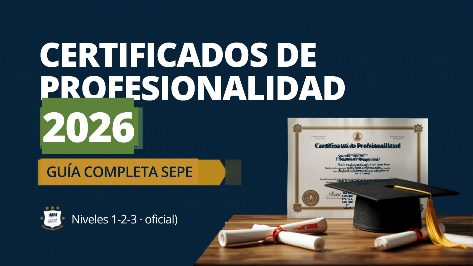 Certificados de Profesionalidad SEPE 2026: Guía Completa