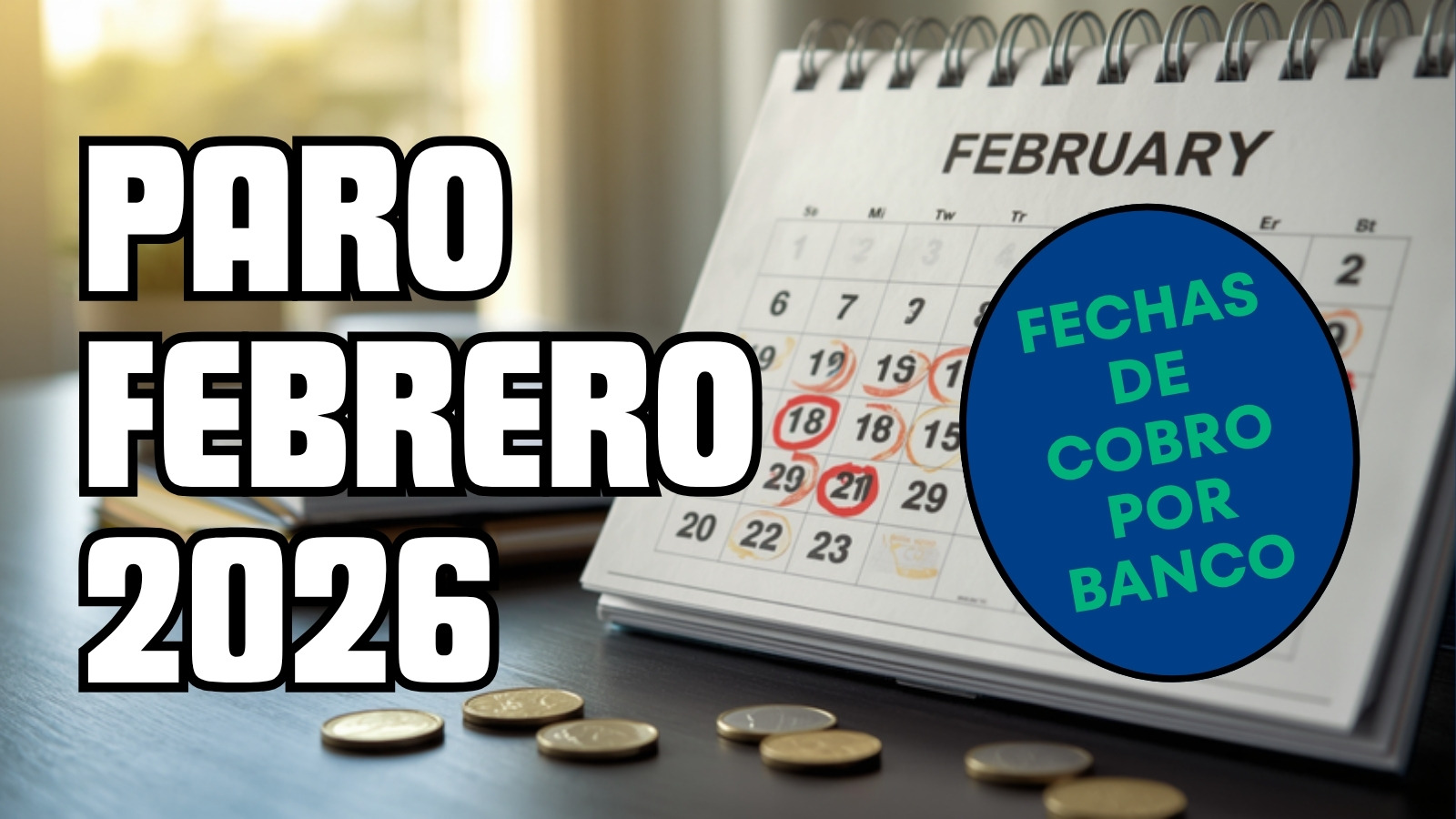 Cuándo se Cobra el Paro en Febrero 2026: Fecha Exacta por Banco y Novedades SEPE