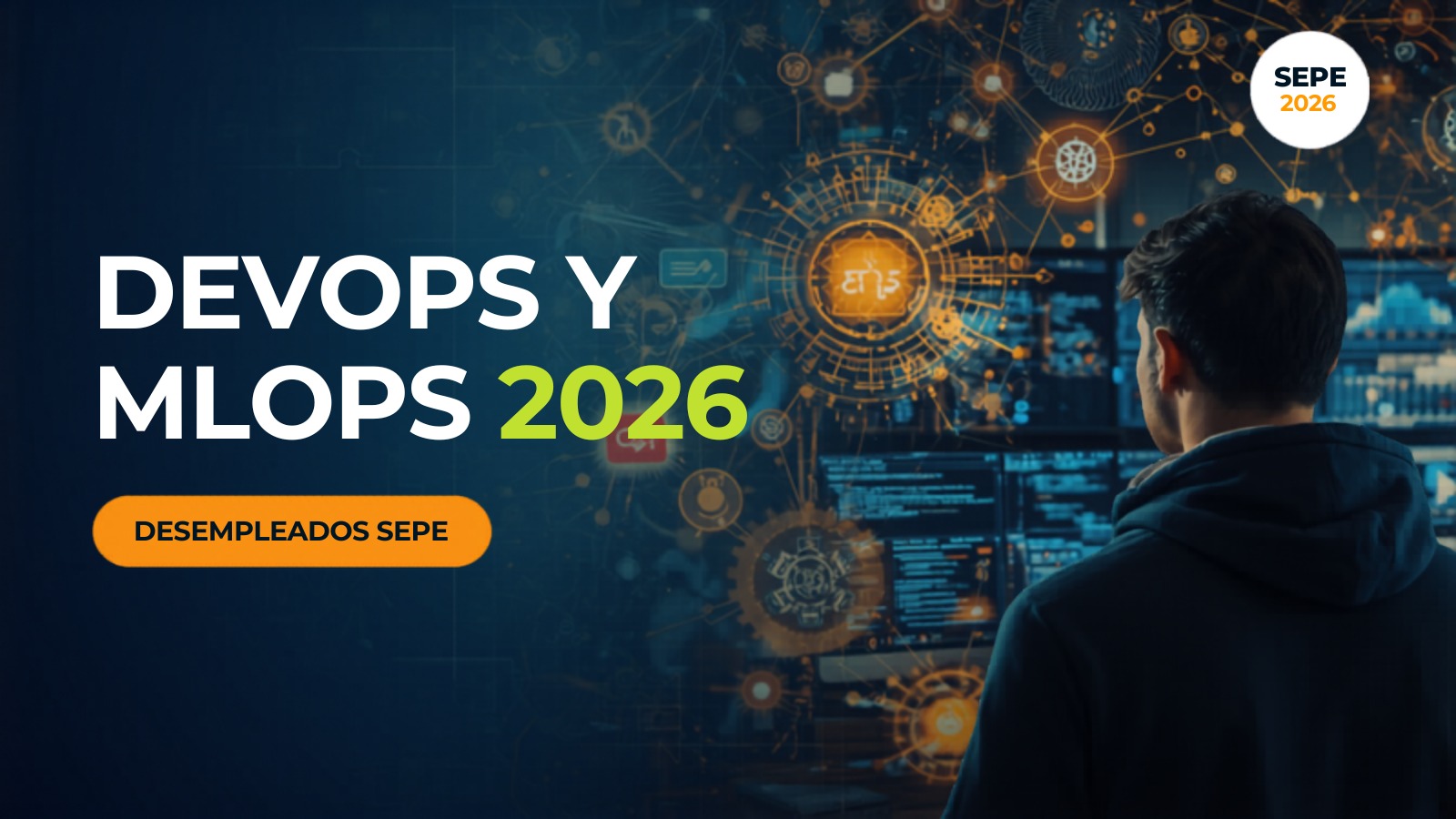 Curso DevOps y MLOps SEPE 2026 certificaciones Azure y AWS gratis desempleados
