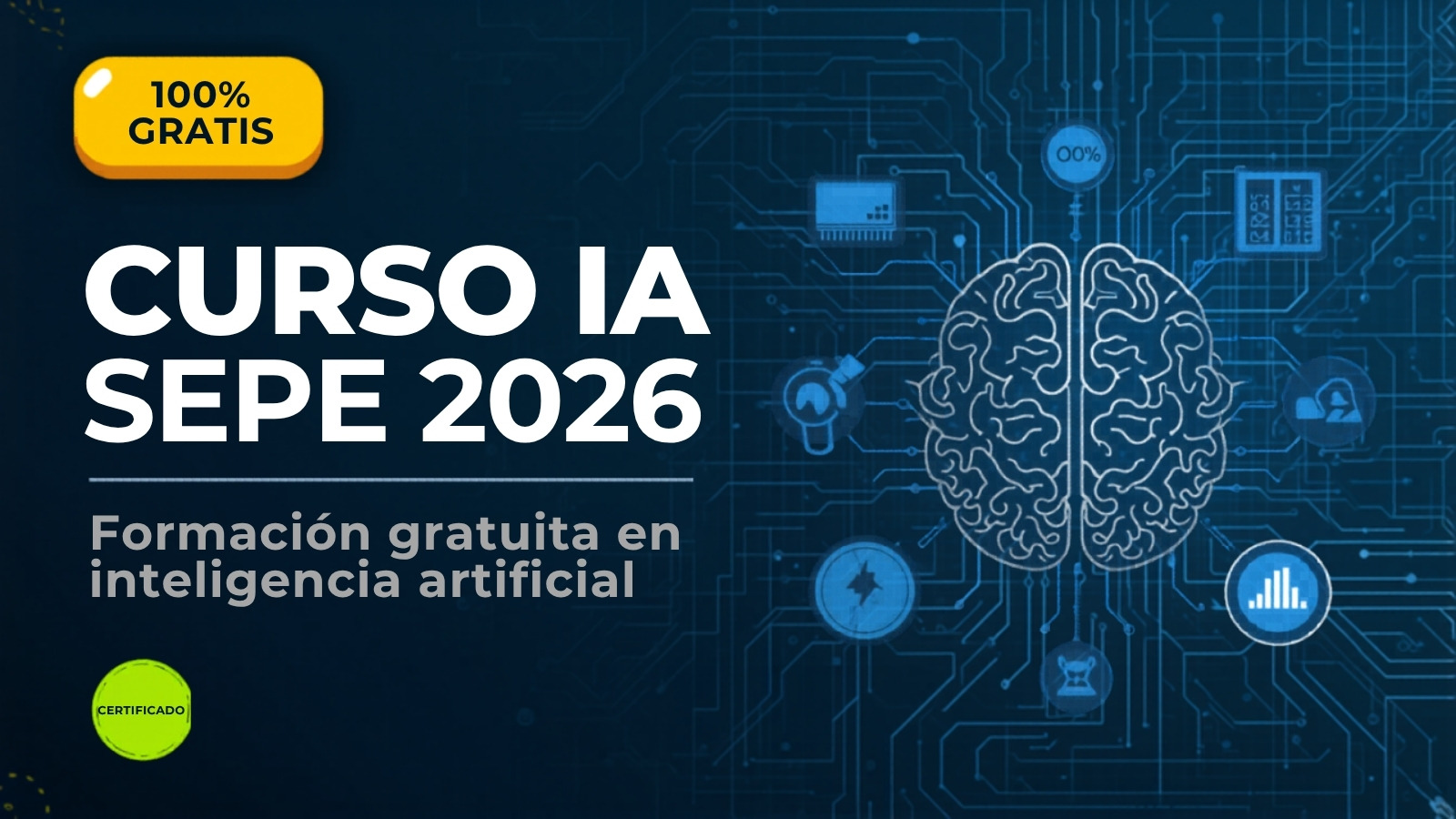 Curso de IA SEPE 2026: formación gratuita en inteligencia artificial