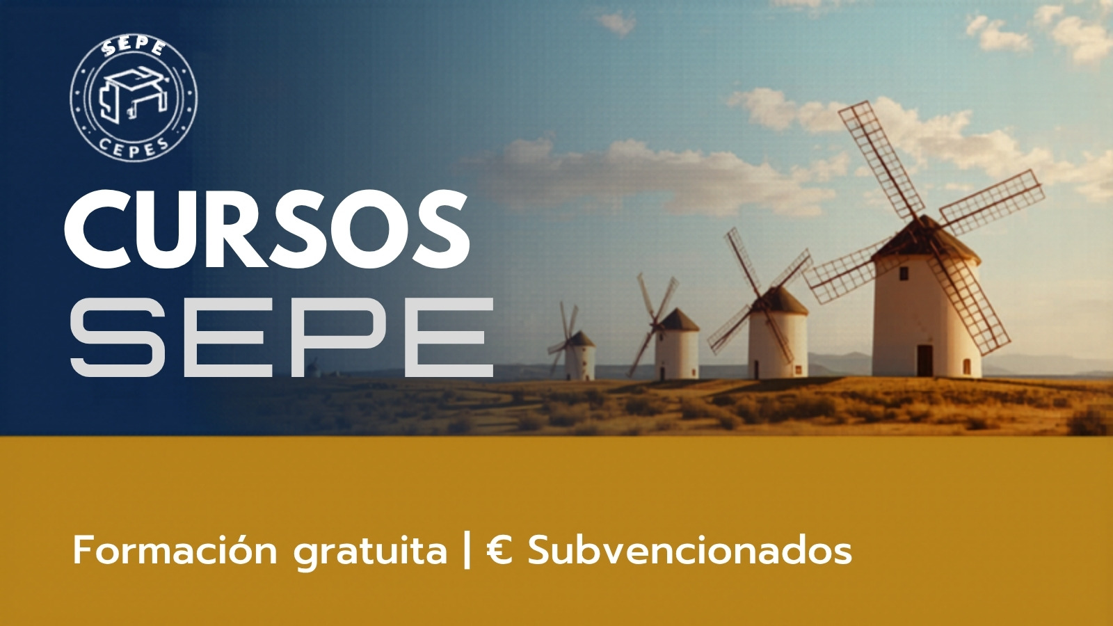 Cursos SEPE gratis en Ciudad Real 2026 formación con certificado Castilla-La Mancha