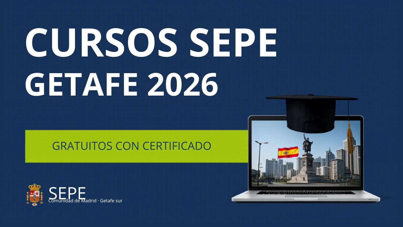 Cursos SEPE Getafe 2026: Gratuitos con Certificado SEPE