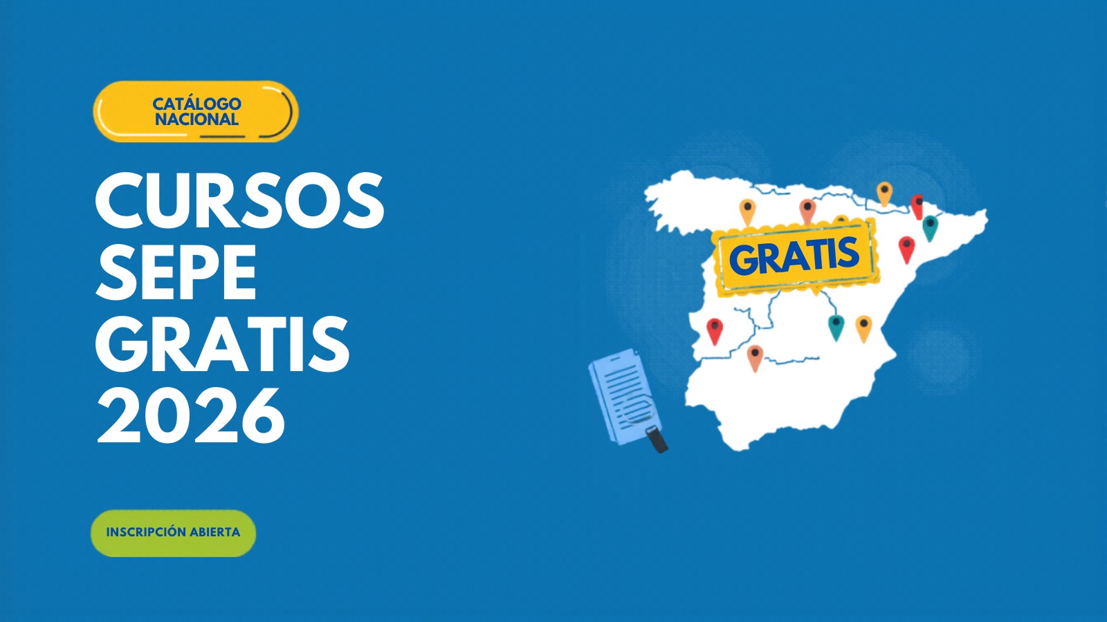 Cursos SEPE gratis 2026: catálogo nacional + cómo inscribirte