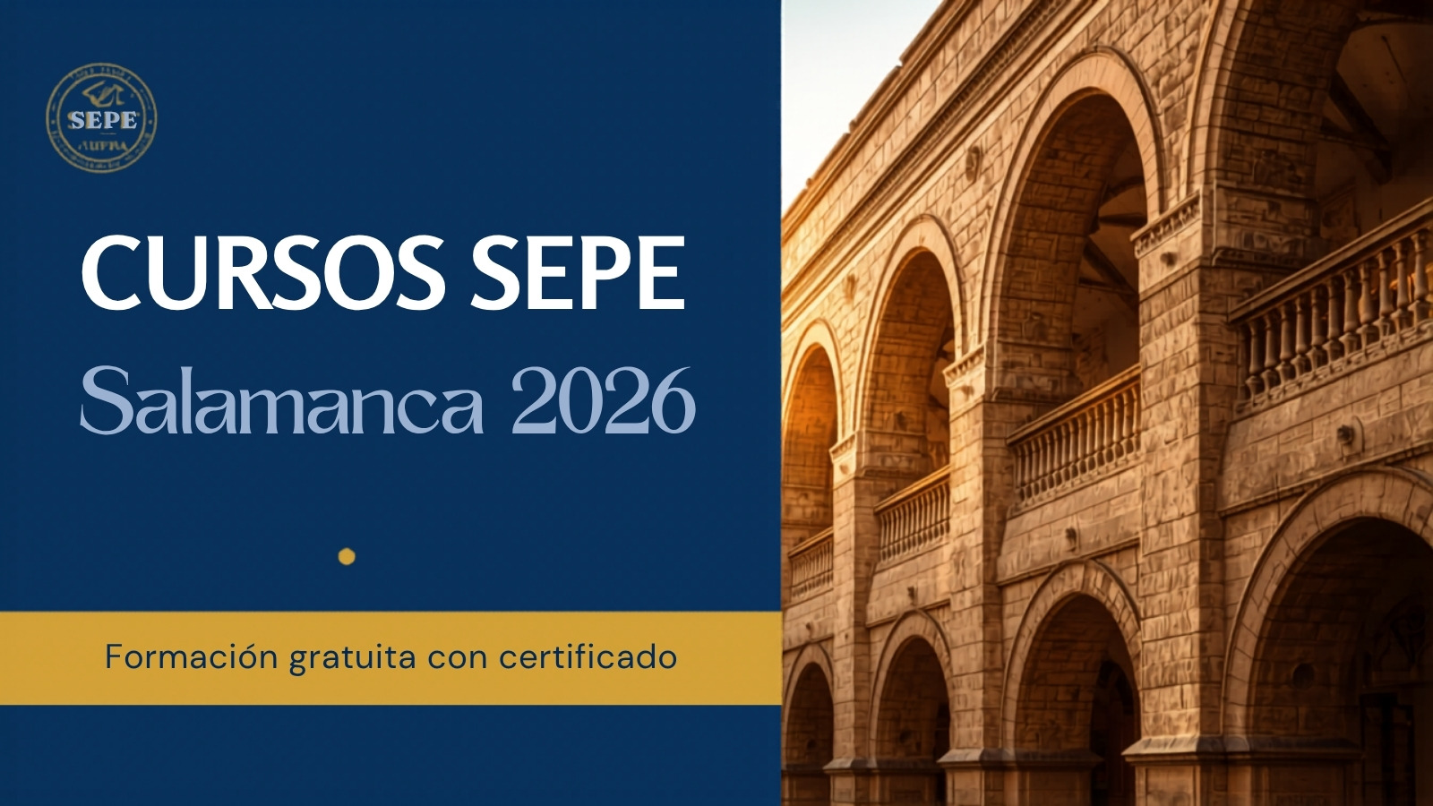 Cursos SEPE Gratis en Salamanca 2026: Formación con Certificado en Castilla y León