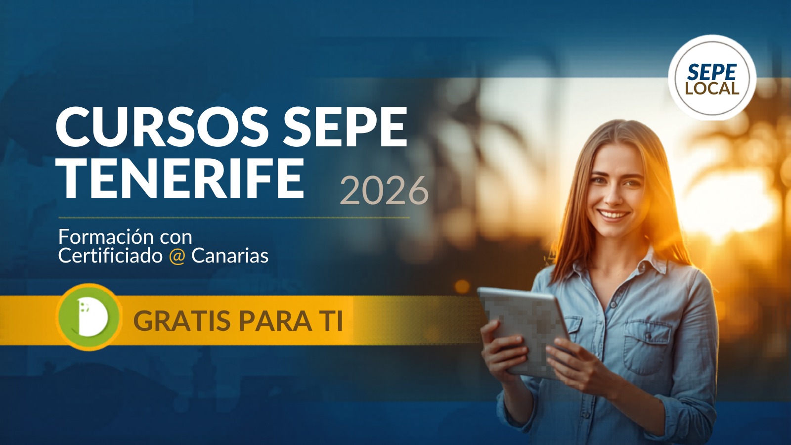 Cursos SEPE gratis en Tenerife 2026 formación con certificado Canarias