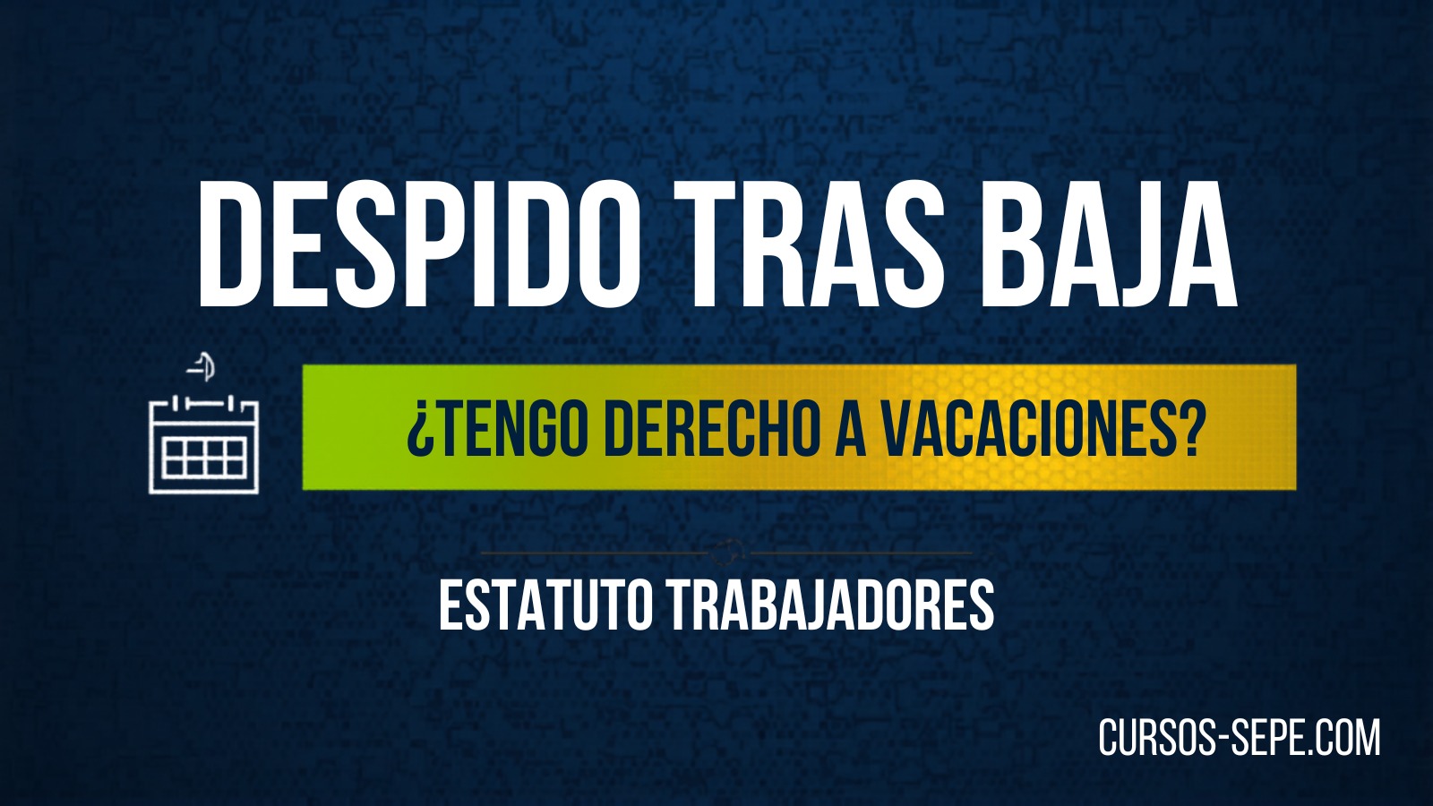 Despido tras baja médica: ¿tengo derecho a vacaciones?