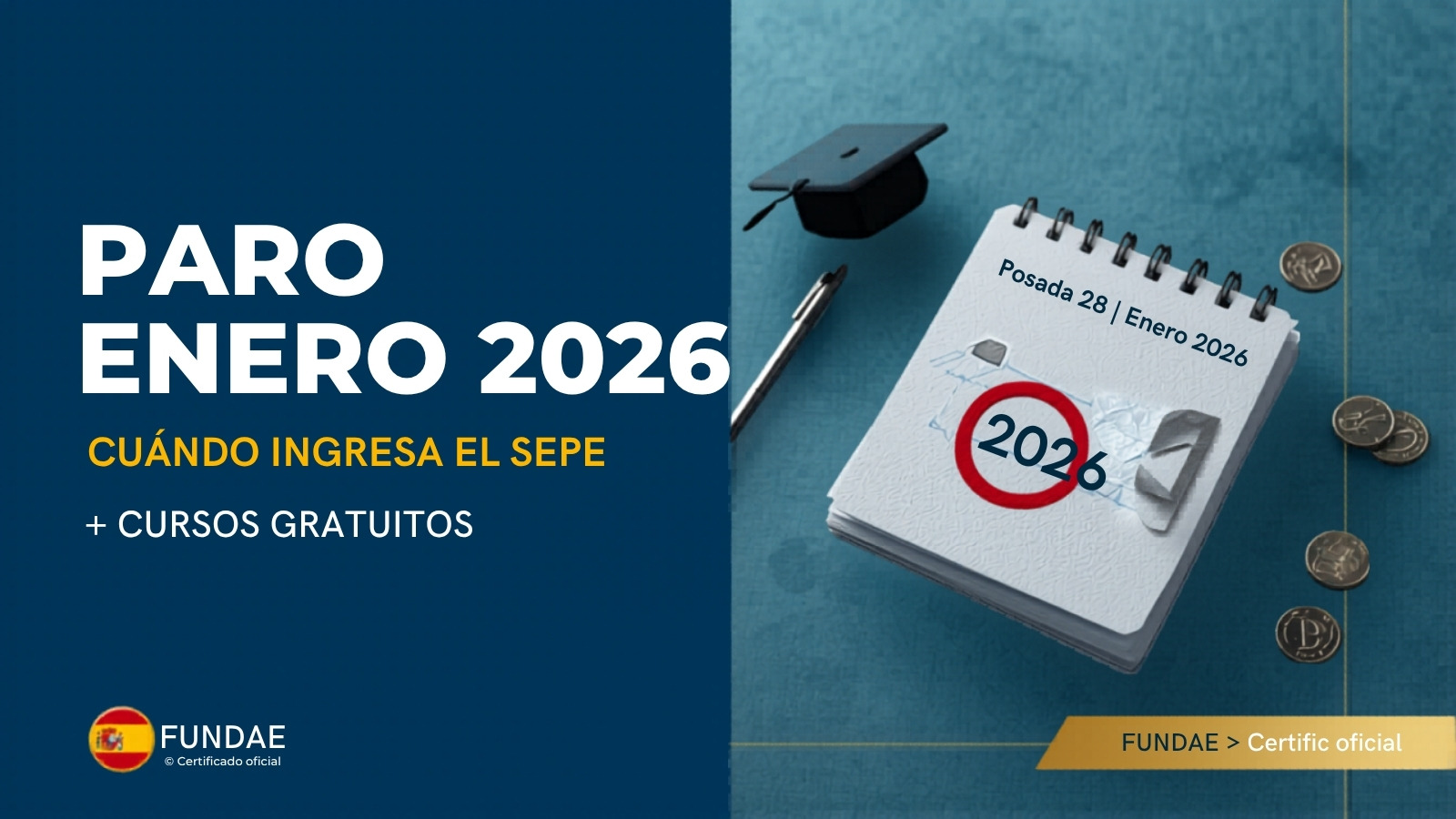 Fecha Cobro Paro Enero 2026: Cuándo Ingresa el SEPE + Cursos Gratuitos Disponibles