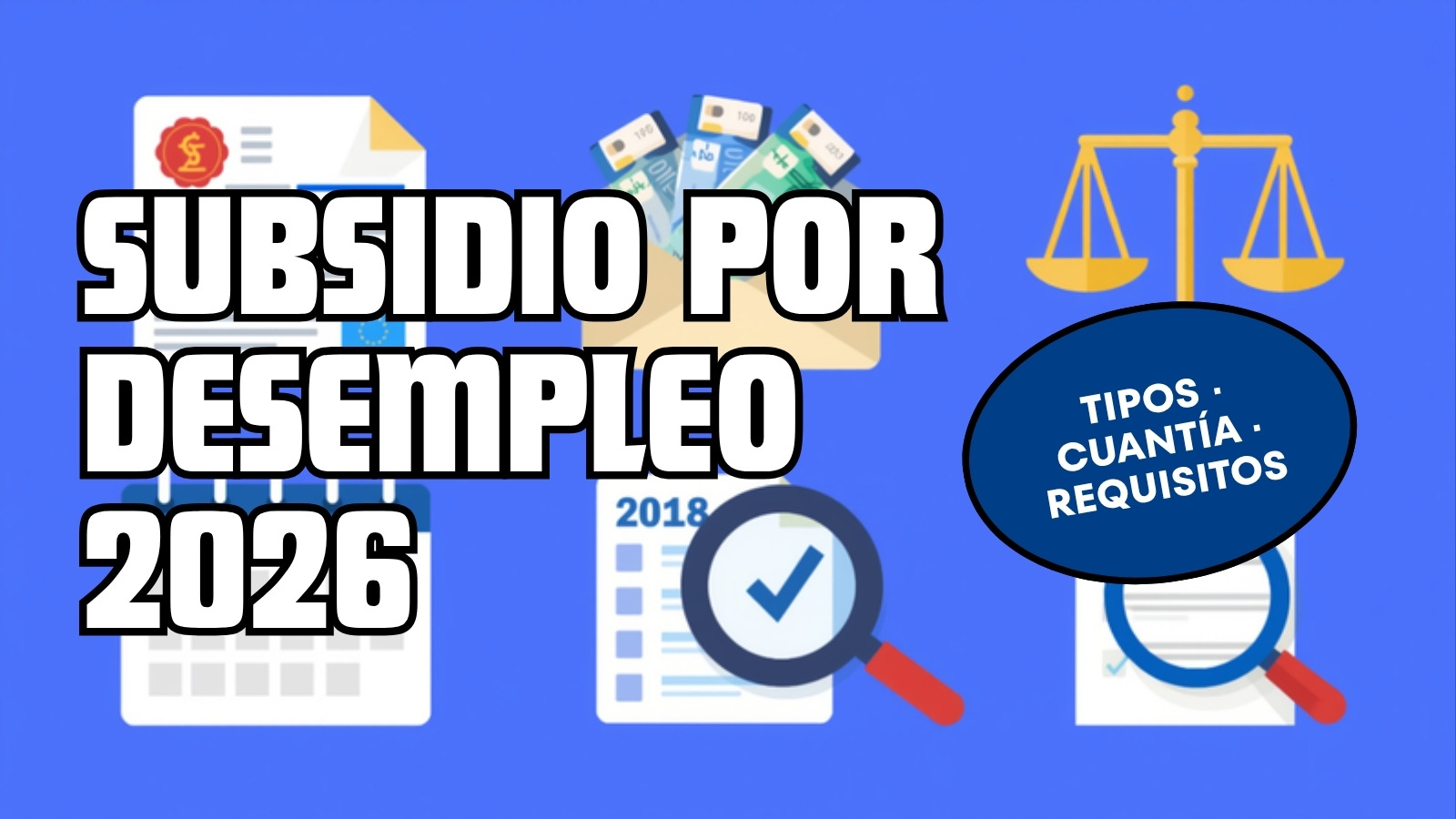 Subsidio por desempleo 2026: tipos, cuantía, requisitos y novedades del SEPE