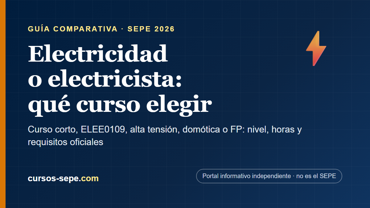 Electricidad o electricista: qué curso elegir